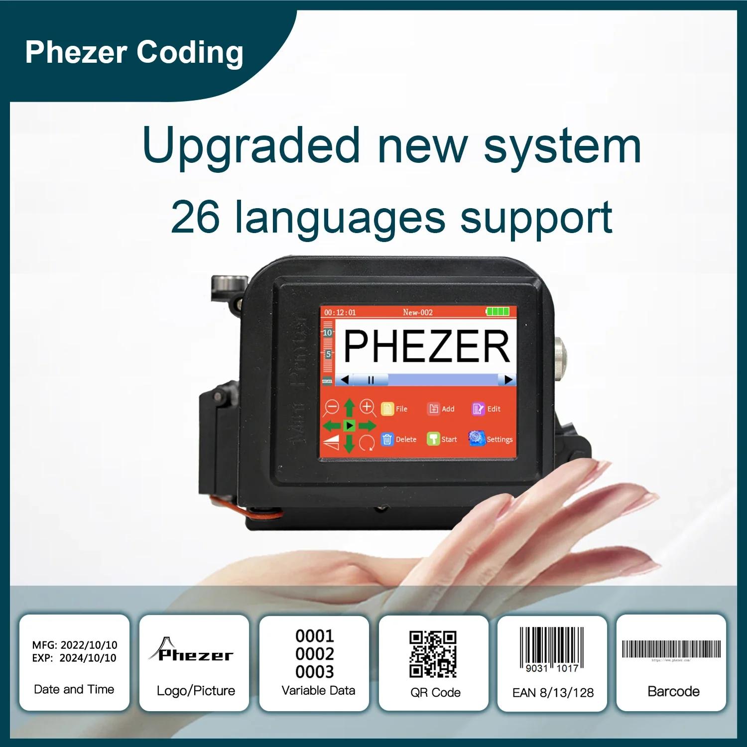 Phezer ̴ ޴  QR ڵ ¥ ΰ  ¥, ޴ ũ  , PC11Plus, 30  , 12.7mm, 25.4mm